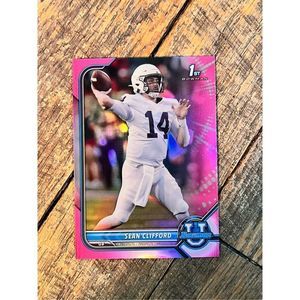 2022 Topps Sean Clifford 1st Bowman Pink Parallel National Football League (NFL)
